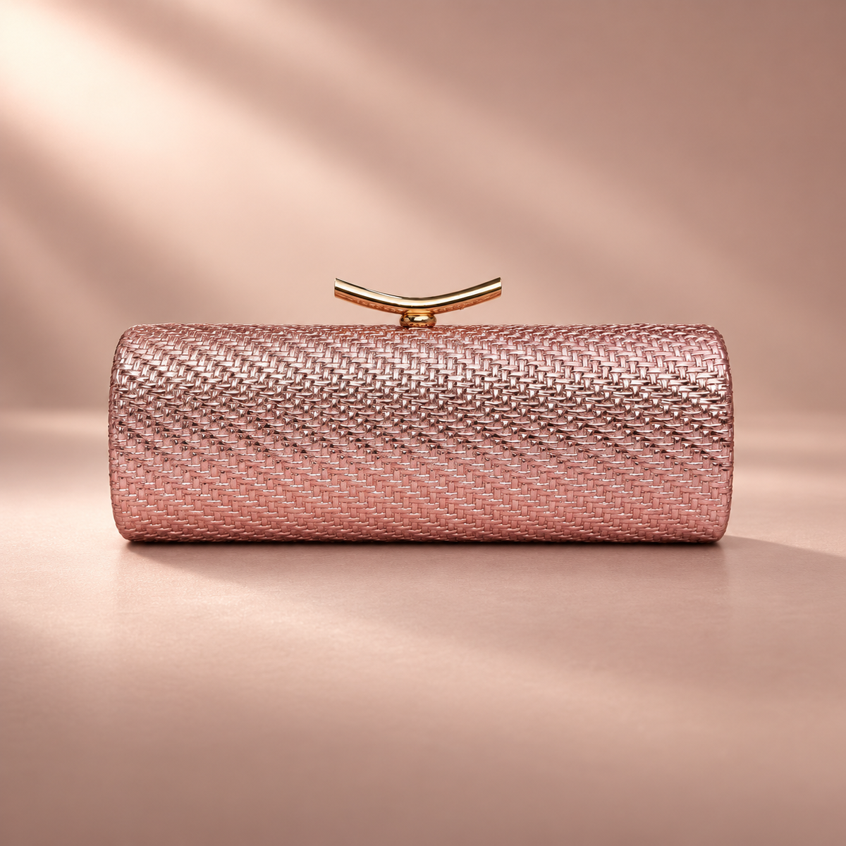 Gianna Metallic Woven Evening Clutch