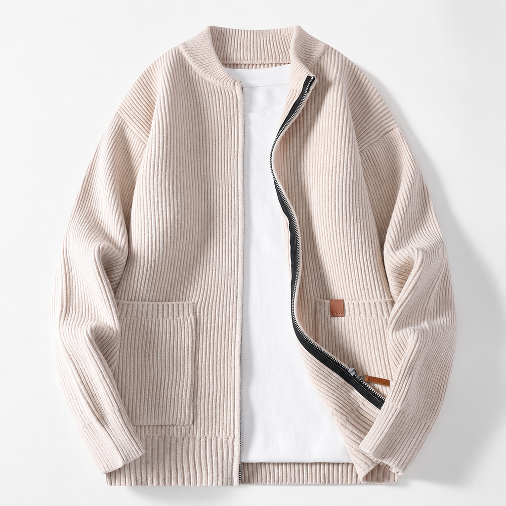 Ethan Men’s Textured Knit Jacket