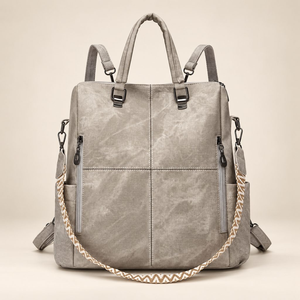 Brielle Convertible Multi-Pocket Backpack Tote