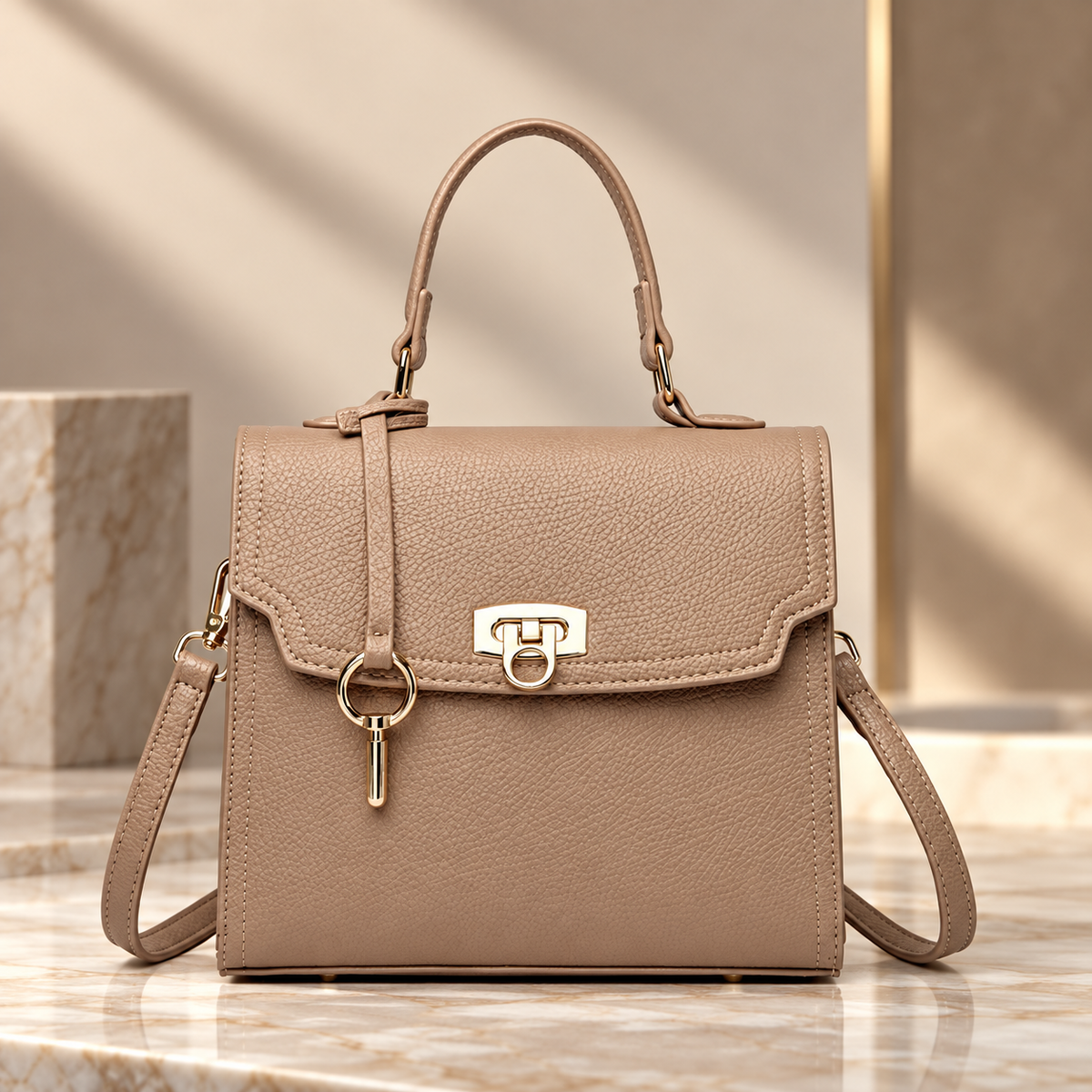 Amélie Women’s Structured Top Handle Handbag