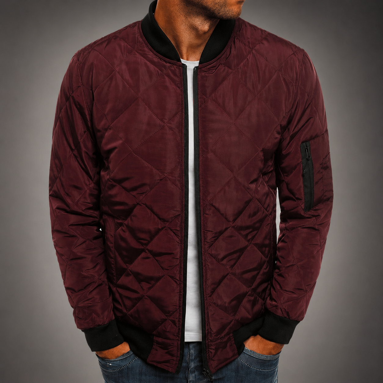 Nathan Men’s Diamond-Quilted Insulated Jacket