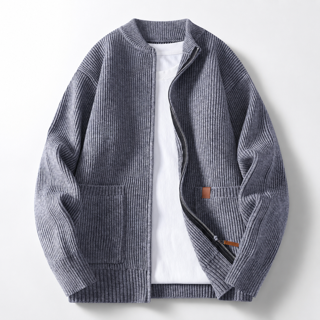 Ethan Men’s Textured Knit Jacket