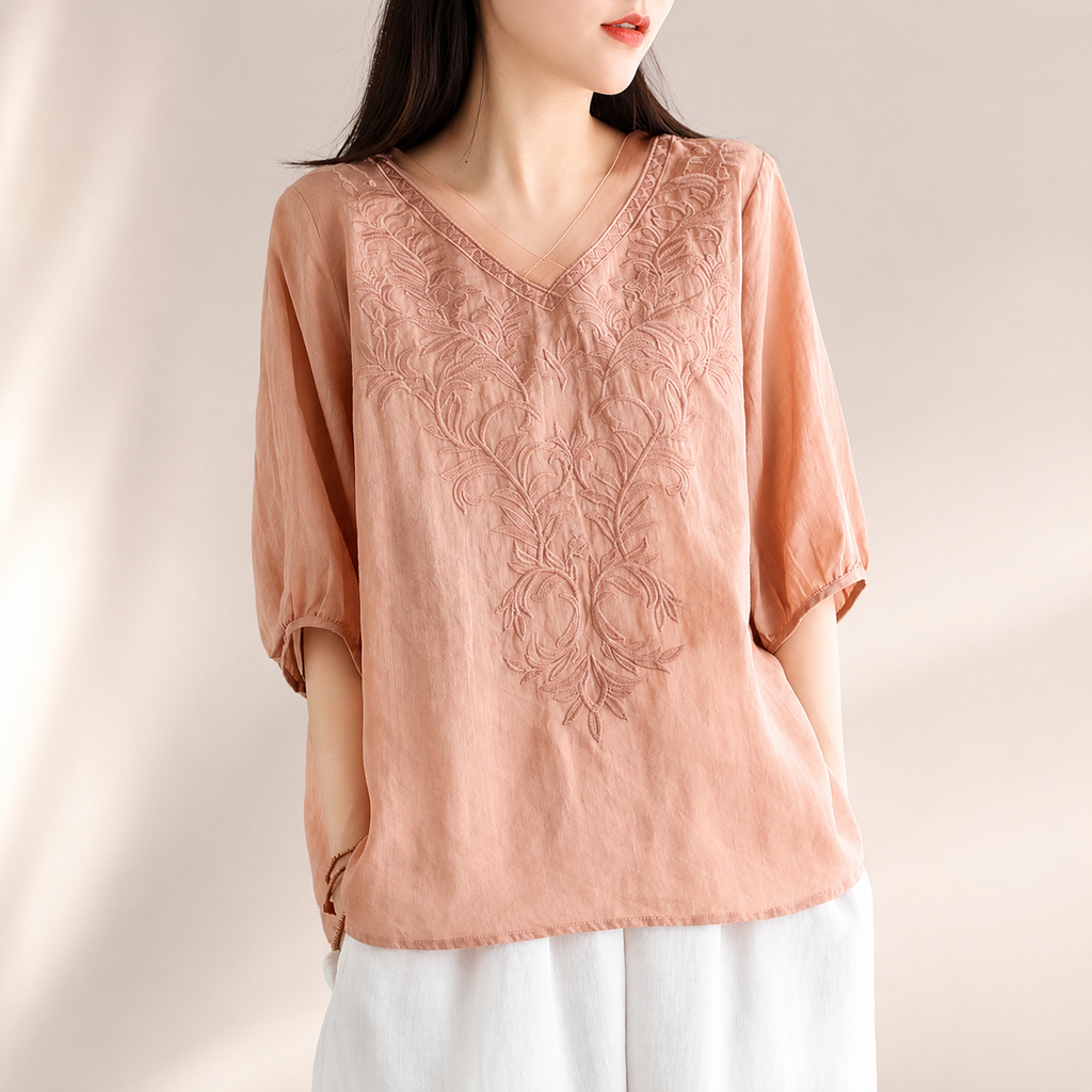 Camille Women’s Embroidered Blouse