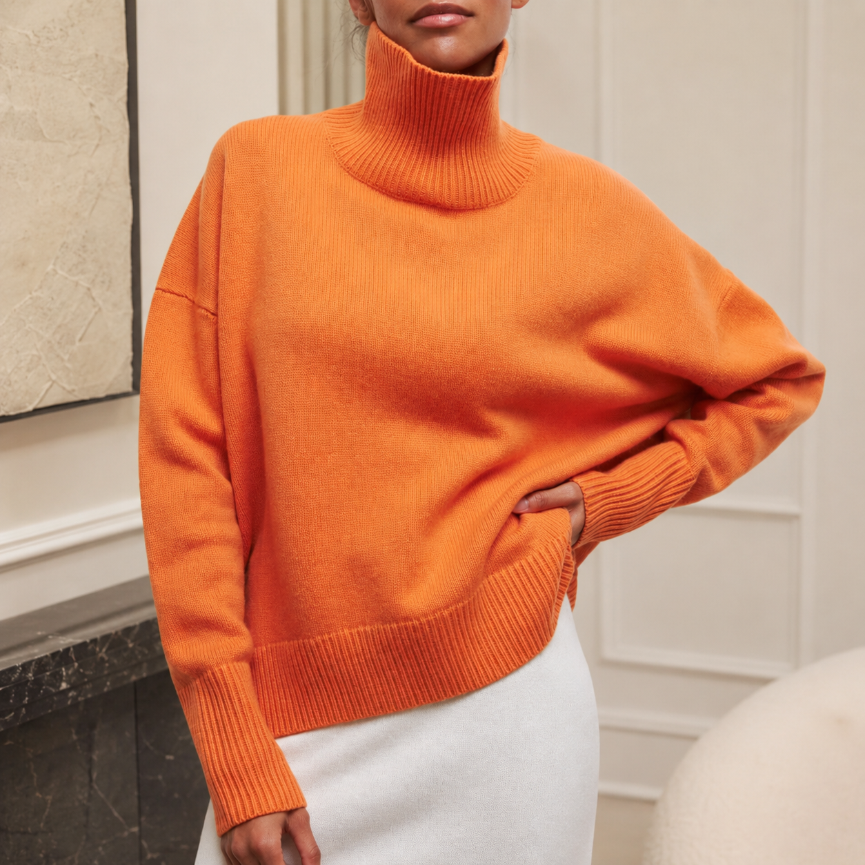 Madison’s Oversized Turtleneck Sweater