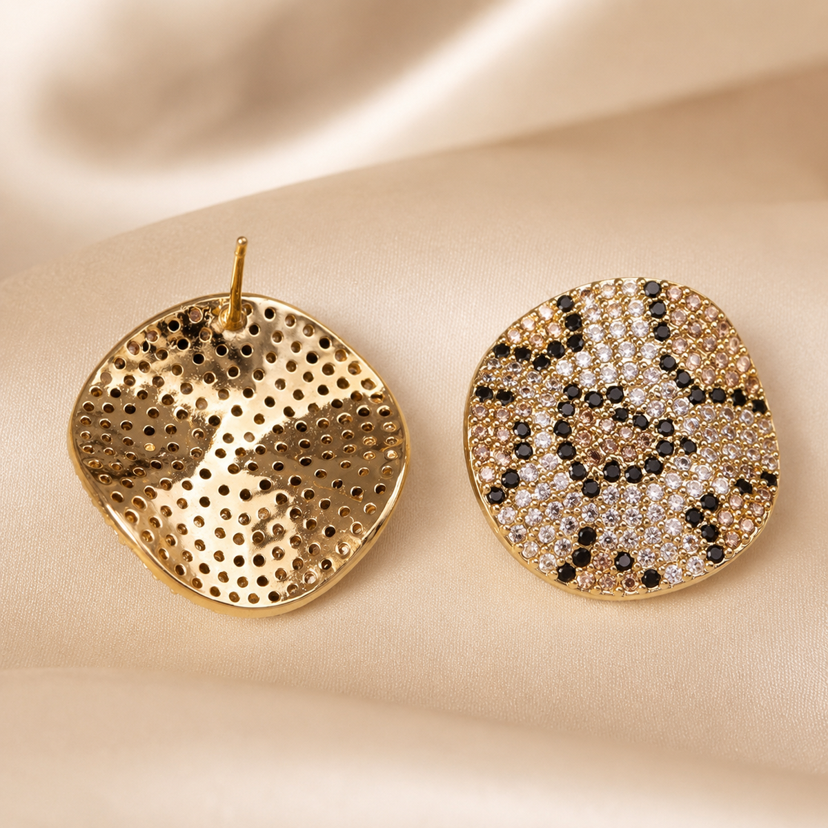 Kennedy Mosaic Crystal Statement Stud Earrings