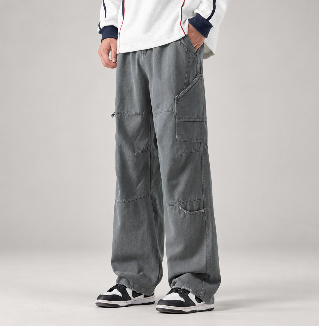 Matteo Wide-Leg Utility Cargo Pants