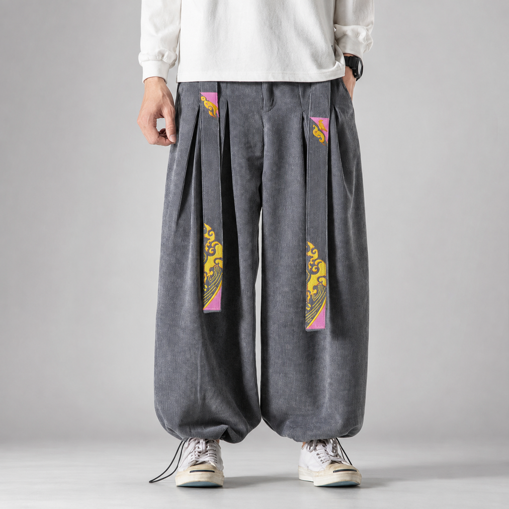 Arthur Men’s Pleated Corduroy Balloon Pants