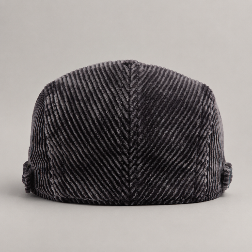 Orson Corduroy Flat Cap with Adjustable Side Buckle