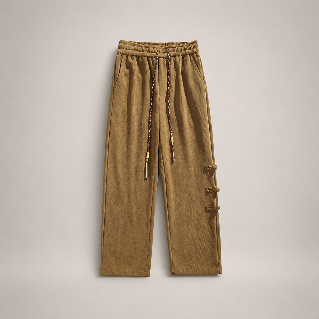 Bastien Men’s Wide-Leg Corduroy Pants