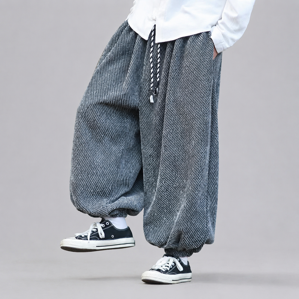 Miles Men’s Textured Balloon Harem Pants