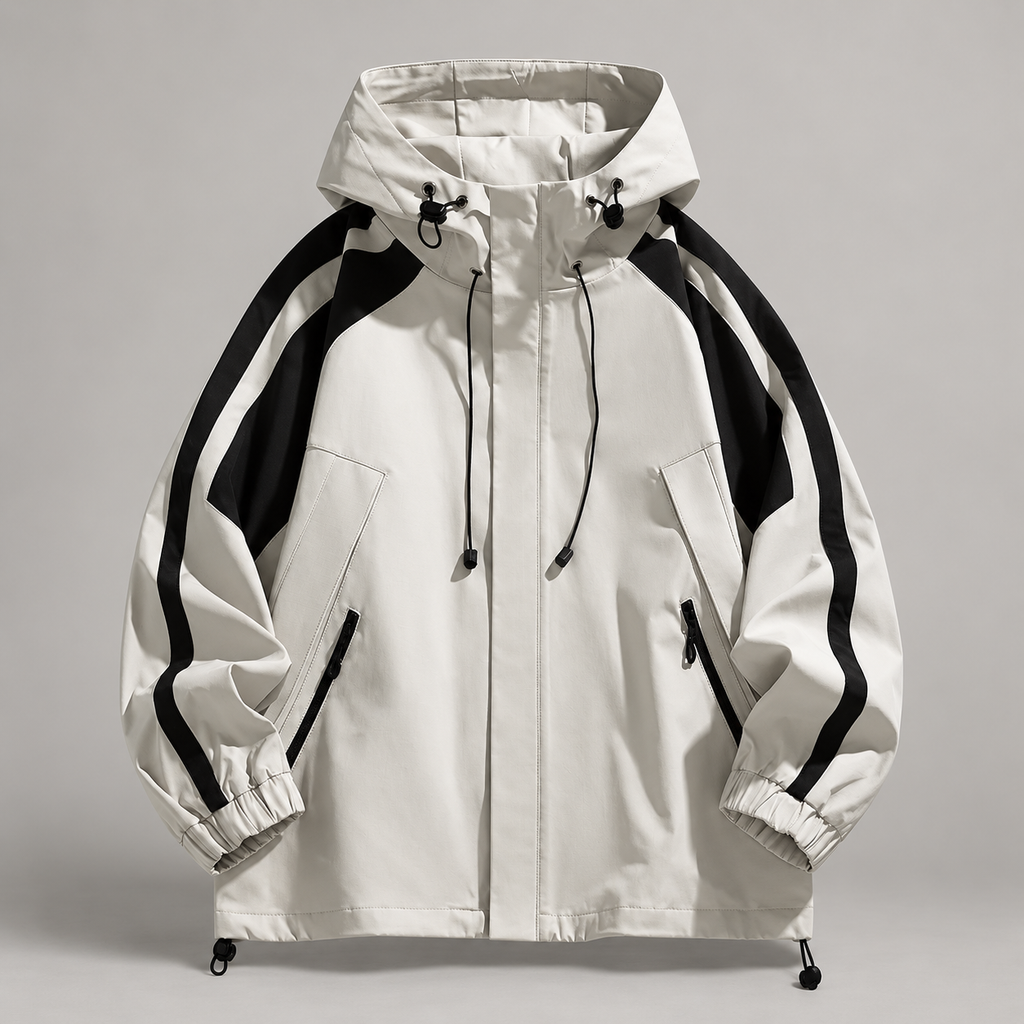 Cedric Men’s Color-Block Hooded Track Jacket
