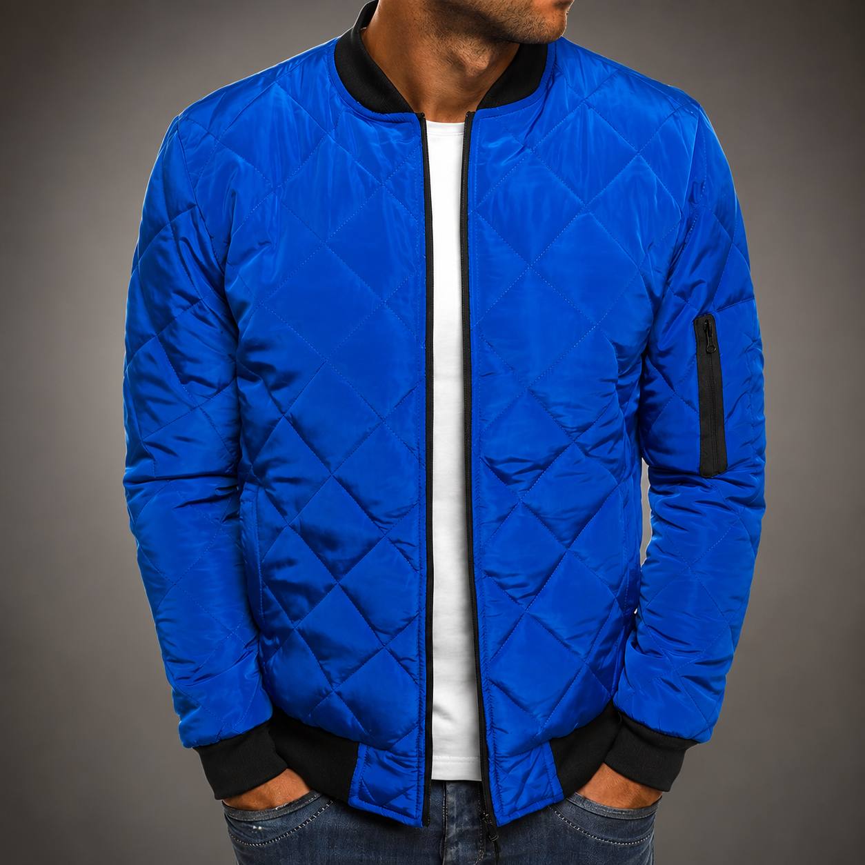 Nathan Men’s Diamond-Quilted Insulated Jacket