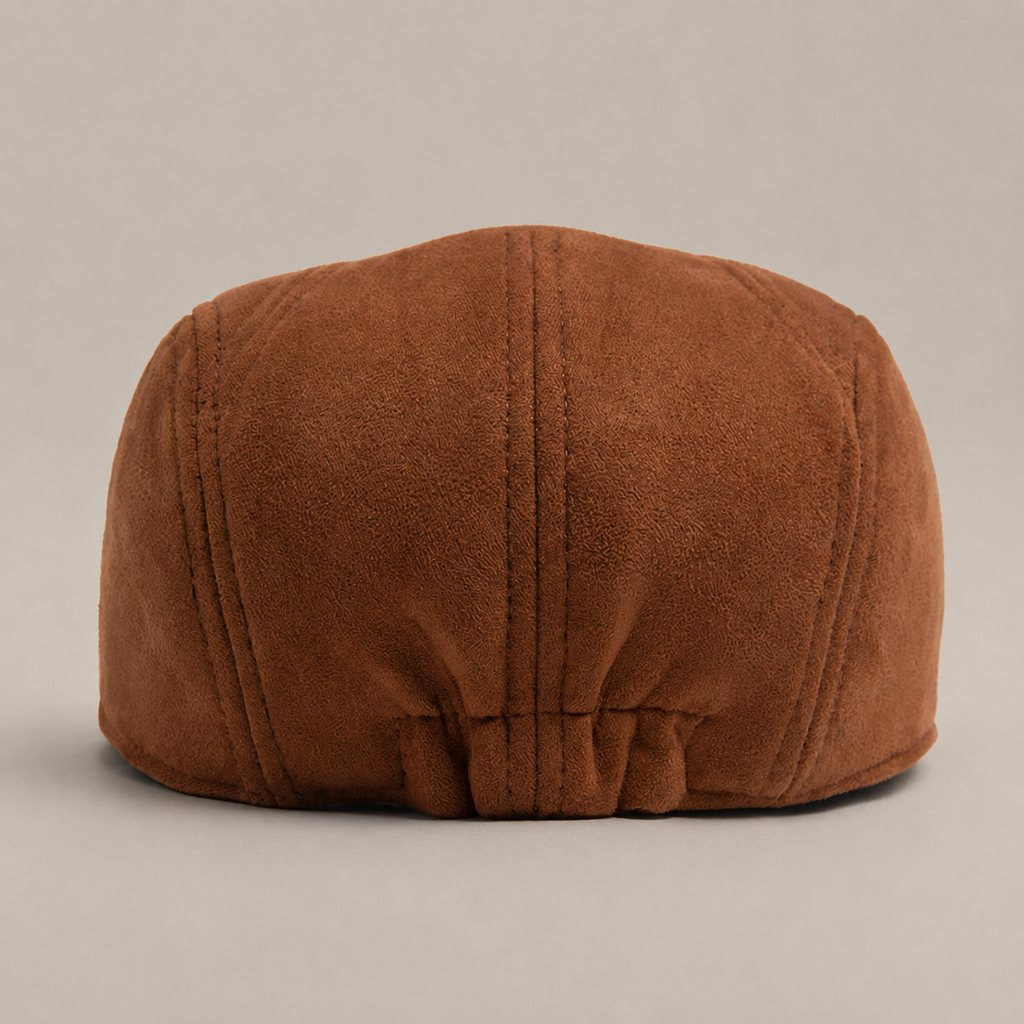 Silvio Men’s Suede-Look Paneled Flat Cap