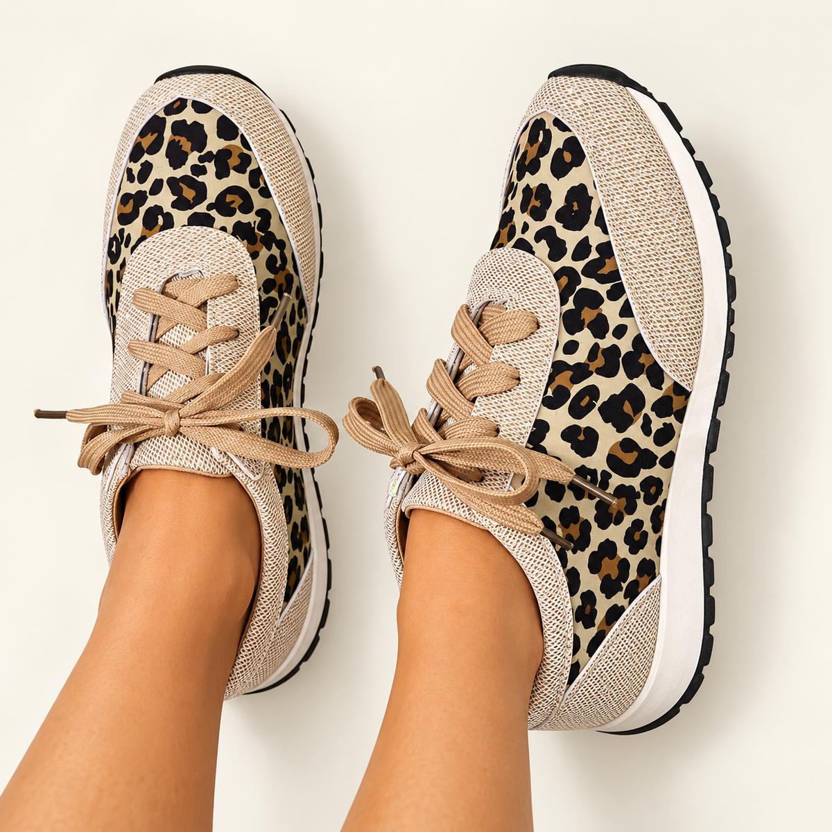 Colette Women’s Mesh Lace-Up Sneakers with Contrast Sole