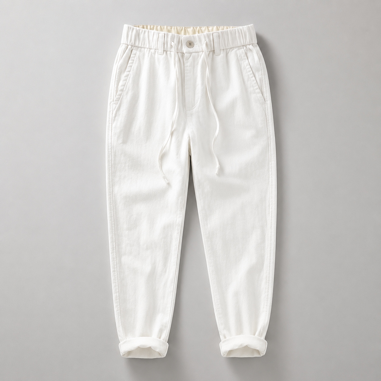 Luca Men’s Cotton-Linen Blend Drawstring Pants