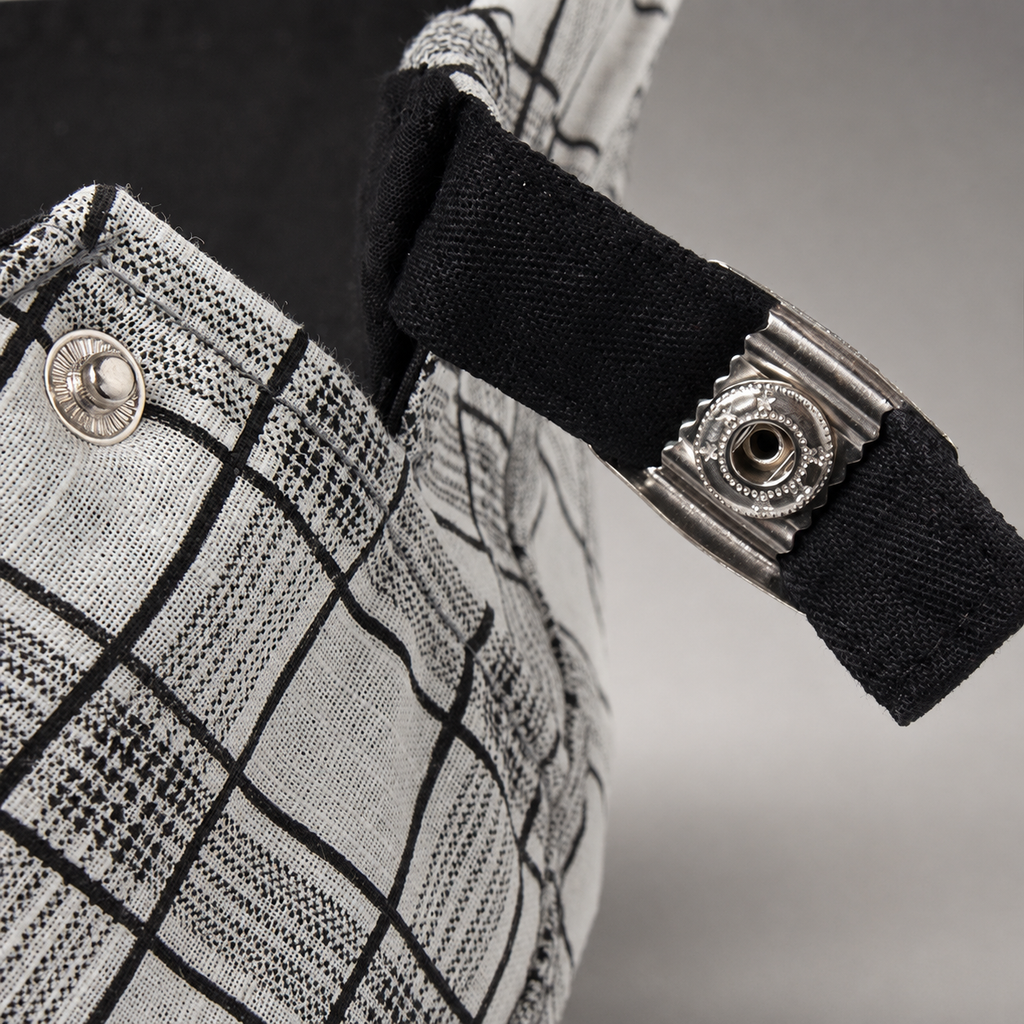 Percival Plaid Flat Cap with Adjustable Side Buckle