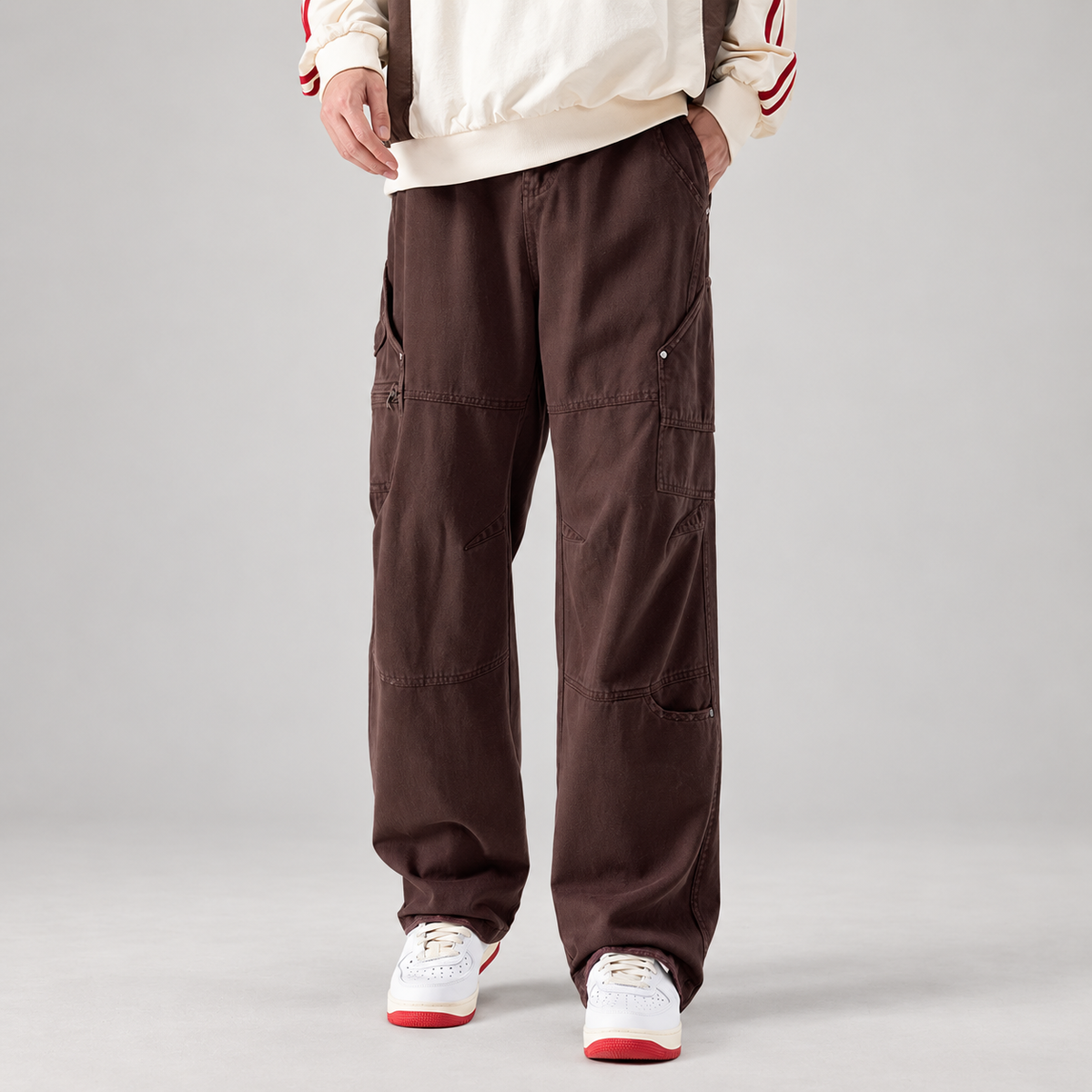 Matteo Wide-Leg Utility Cargo Pants