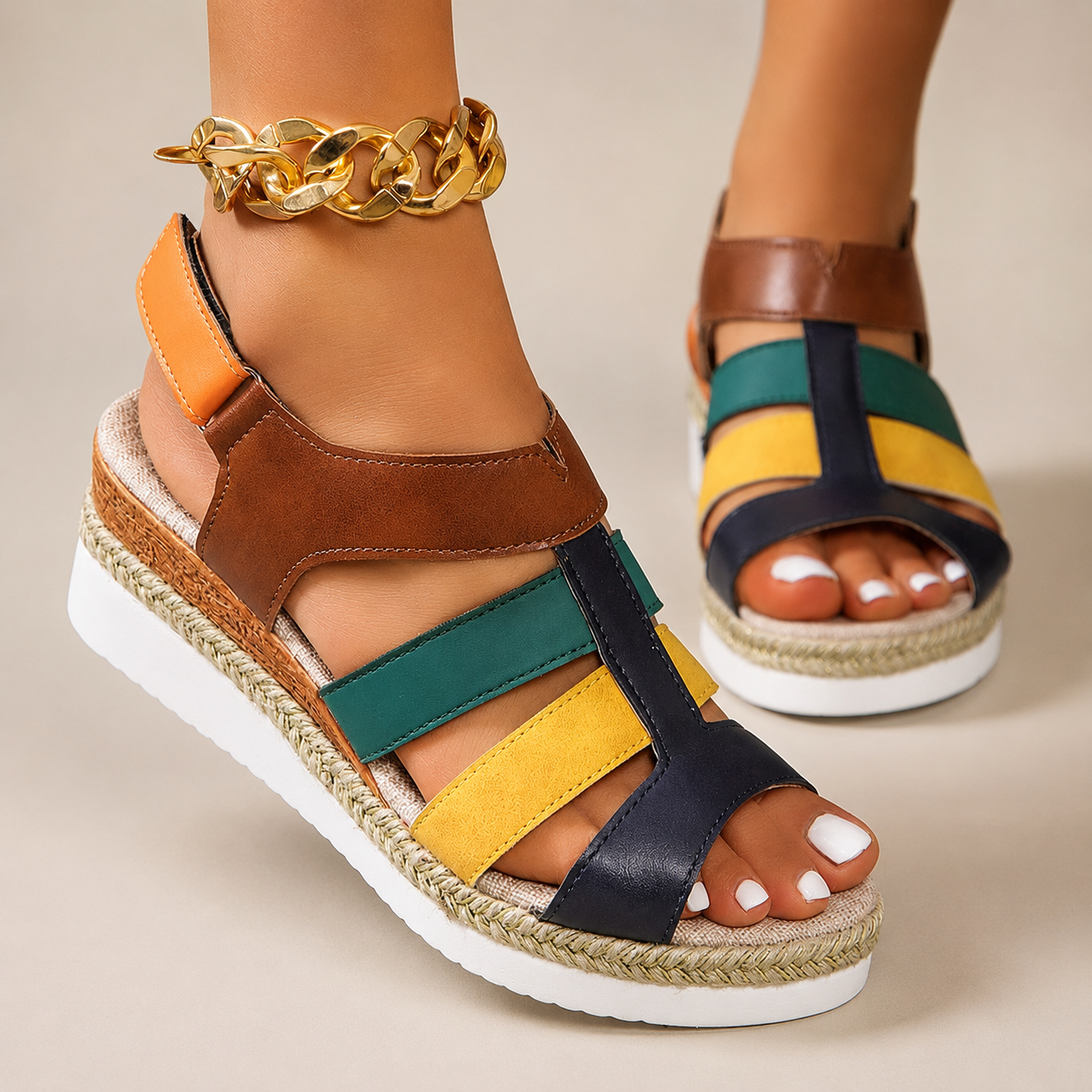 Addison Low Wedge Sandals