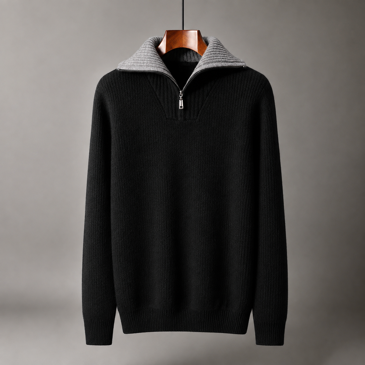 Adrian Men's Chunky Knit Crew Neck Sweater – Relaxed Fit Pullover