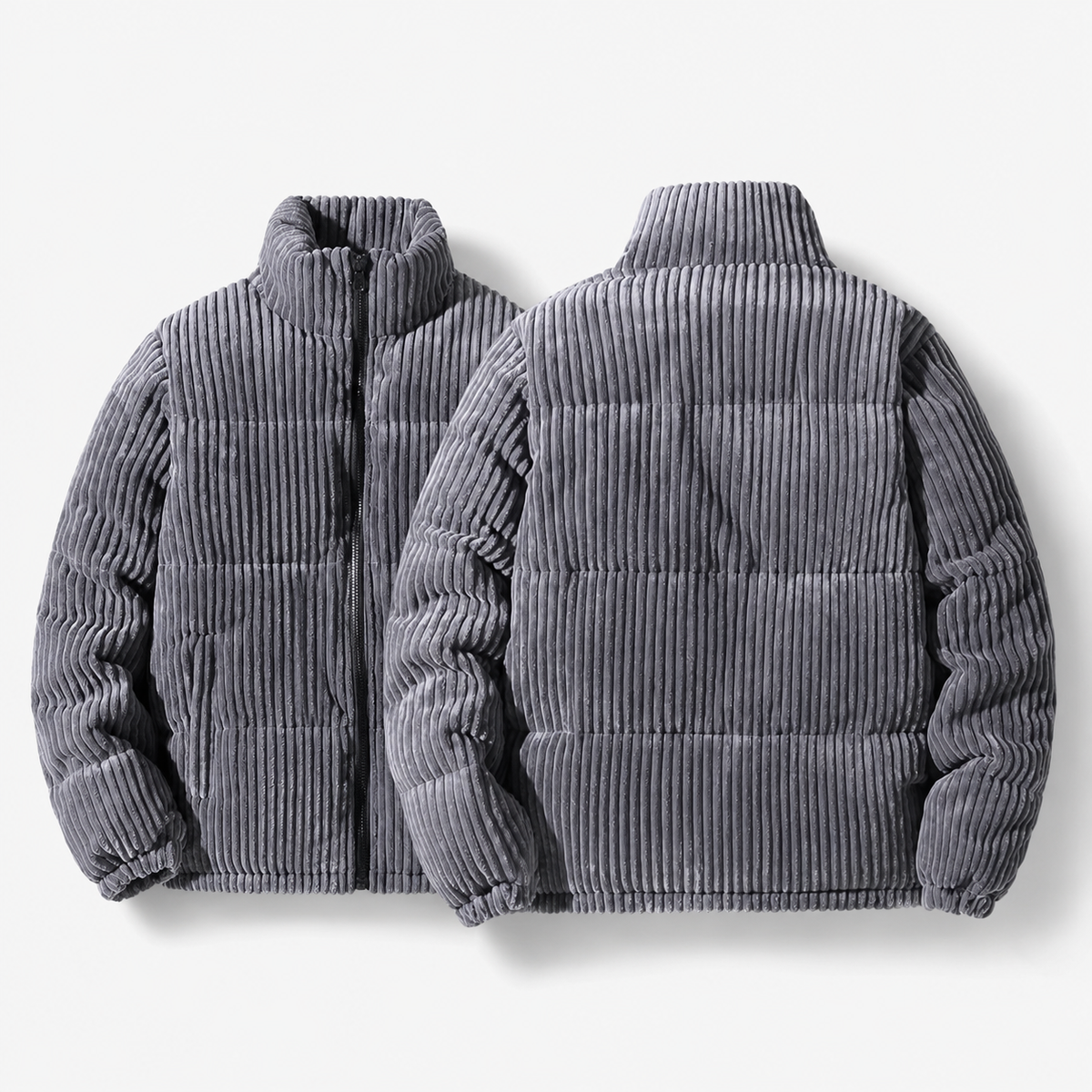 Alaric Zip-Up Corduroy Fleece Jacket