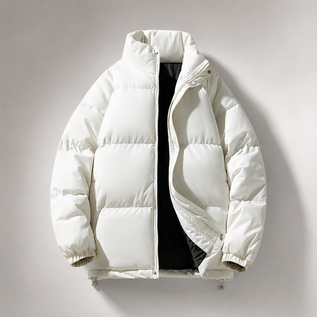 Aldric Men's Quilted Puffer Jacket – Lightweight Padded Winter Zip-Up Coat