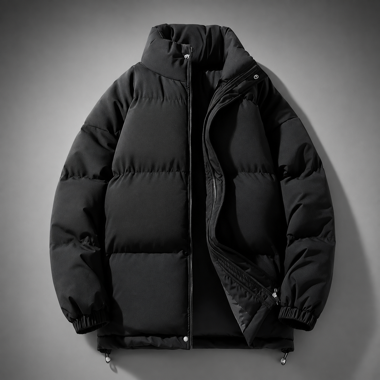 Aldric Men's Quilted Puffer Jacket – Lightweight Padded Winter Zip-Up Coat