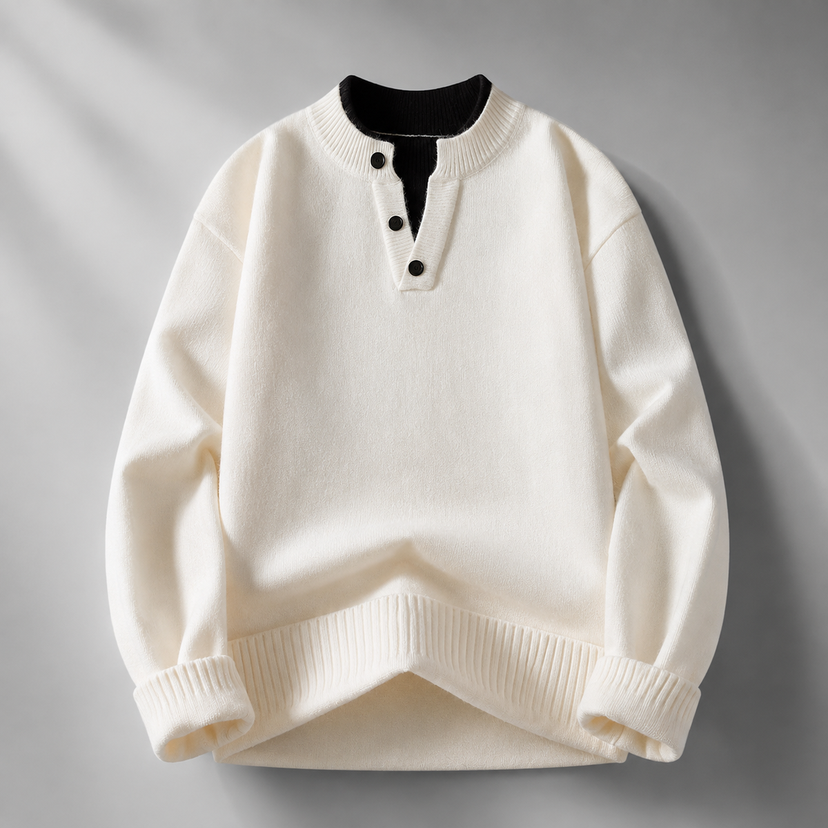 Alessandro Relaxed V-Neck Knit Pullover