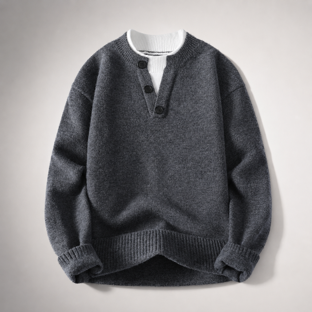 Alessandro Relaxed V-Neck Knit Pullover