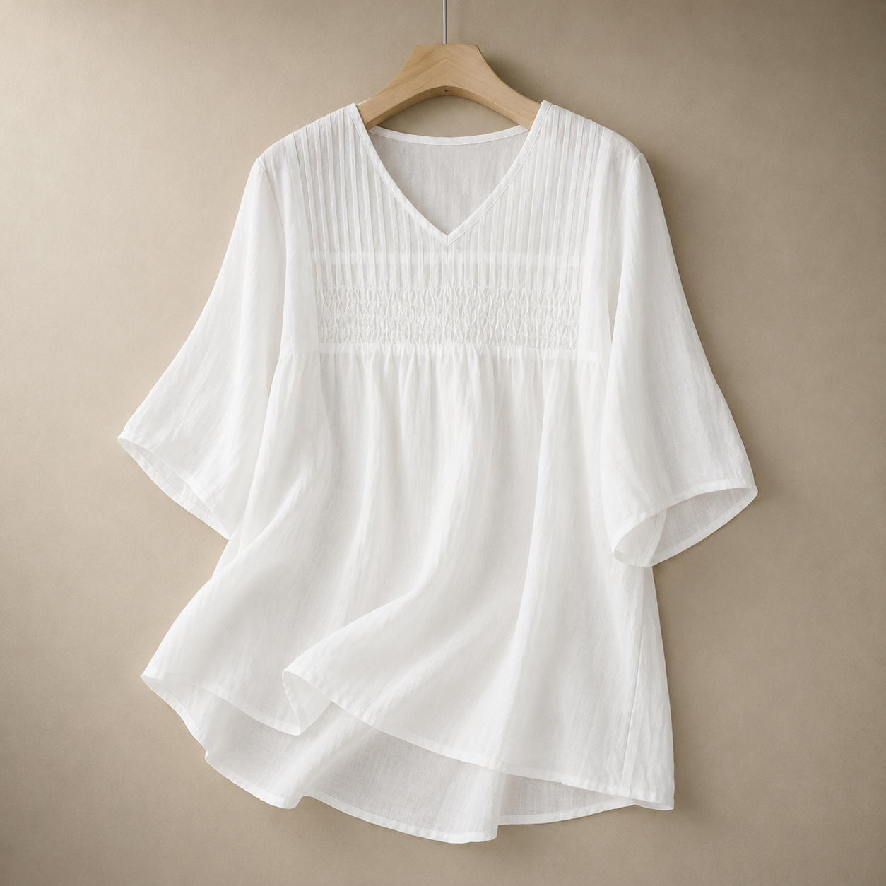 Alessia Women’s Linen Blend Shirt – Lightweight Blouse