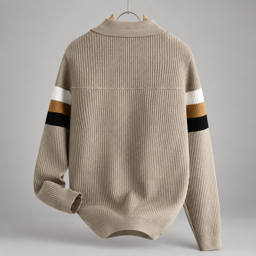 Ambrose Men’s Striped Knit Cardigan