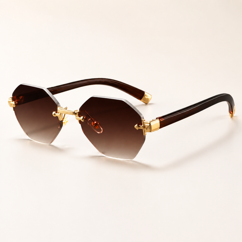 Amelie Rimless Gradient Sunglasses