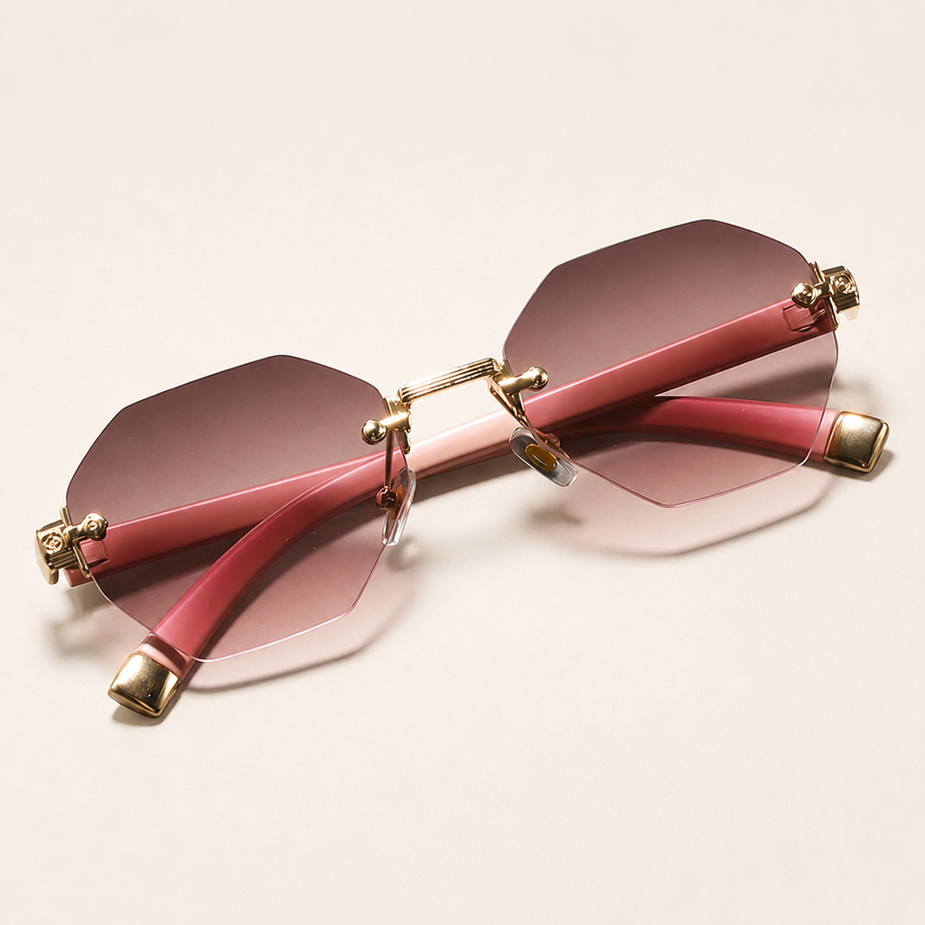 Amelie Rimless Gradient Sunglasses