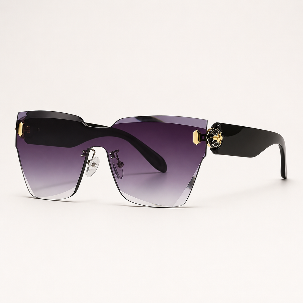 Anne Marie Gradient-Lens Geometric Sunglasses