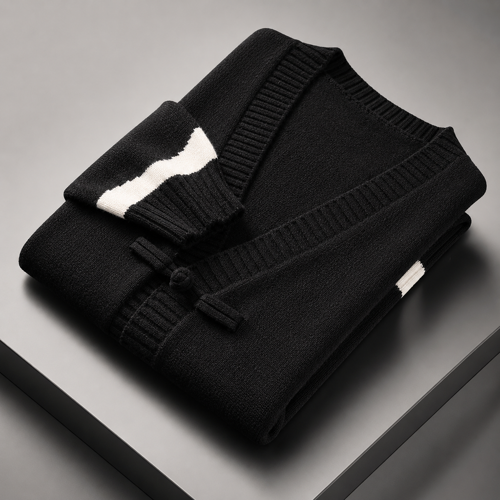 Aoky Men’s Wool-Blend V-Neck Sweater
