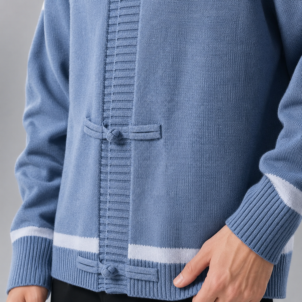Aoky Men’s Wool-Blend V-Neck Sweater