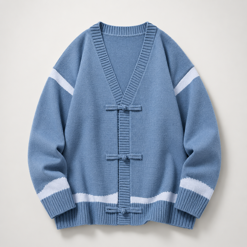 Aoky Men’s Wool-Blend V-Neck Sweater