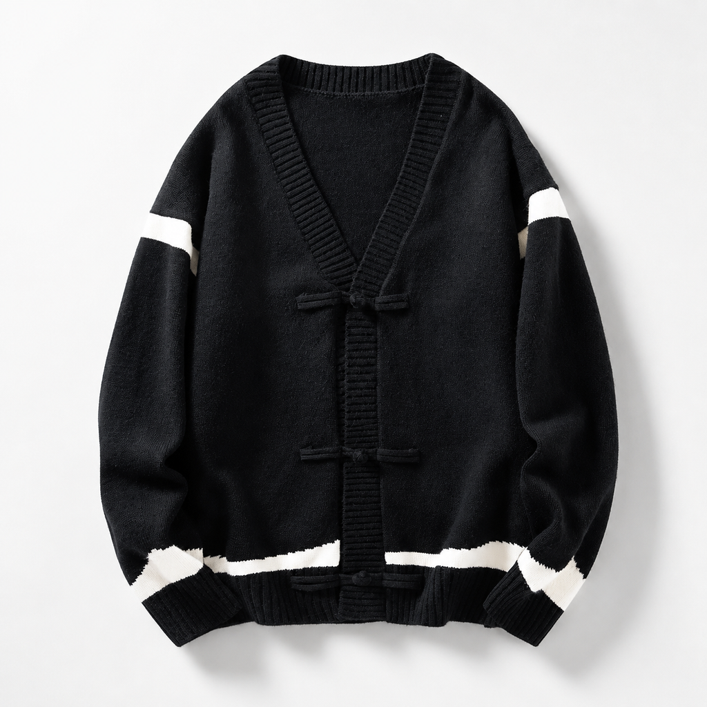 Aoky Men’s Wool-Blend V-Neck Sweater