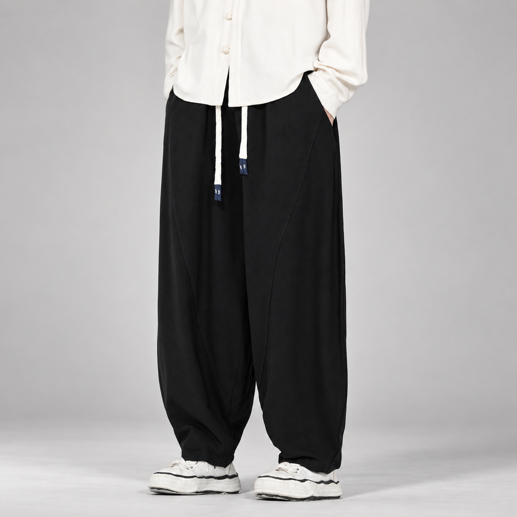 Arlo Men’s Relaxed Balloon Jogger Pants with Drawstring Waist