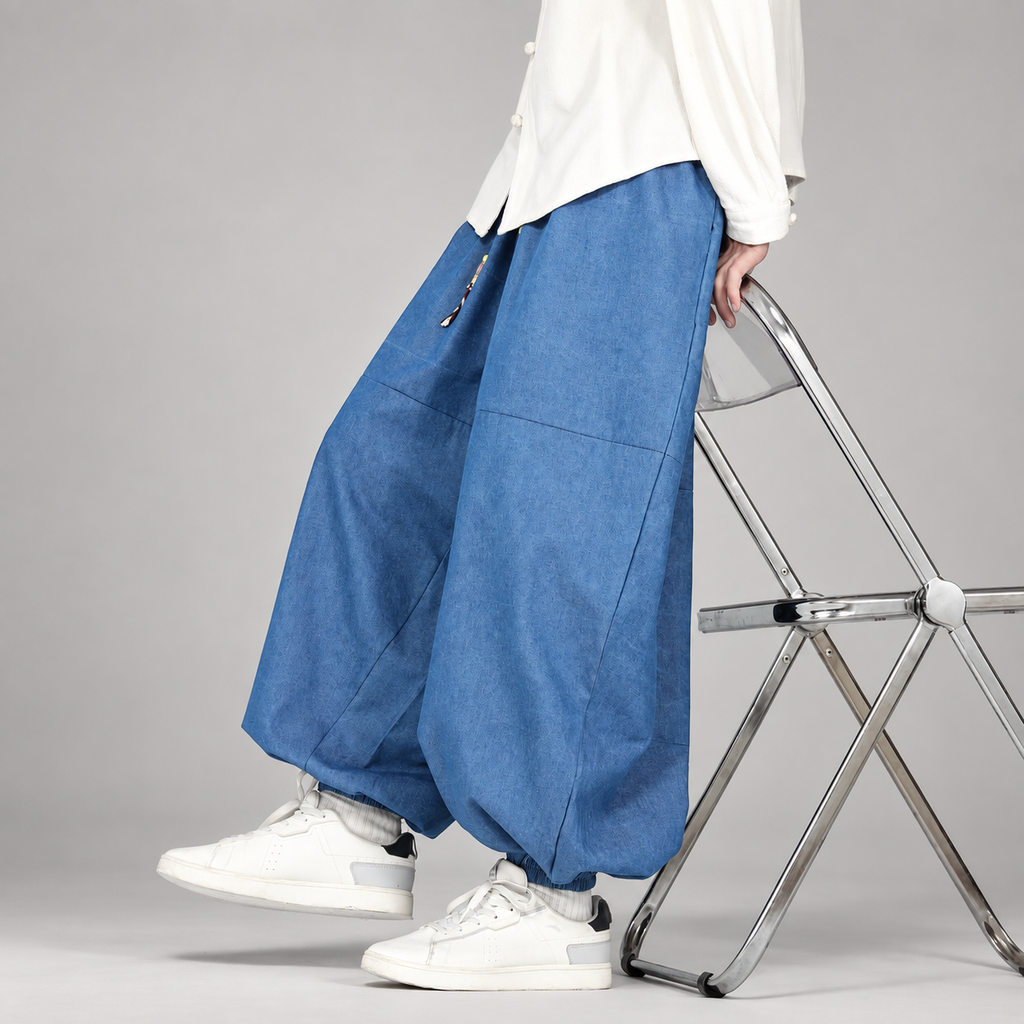 Arlo Men’s Relaxed Balloon Jogger Pants with Drawstring Waist