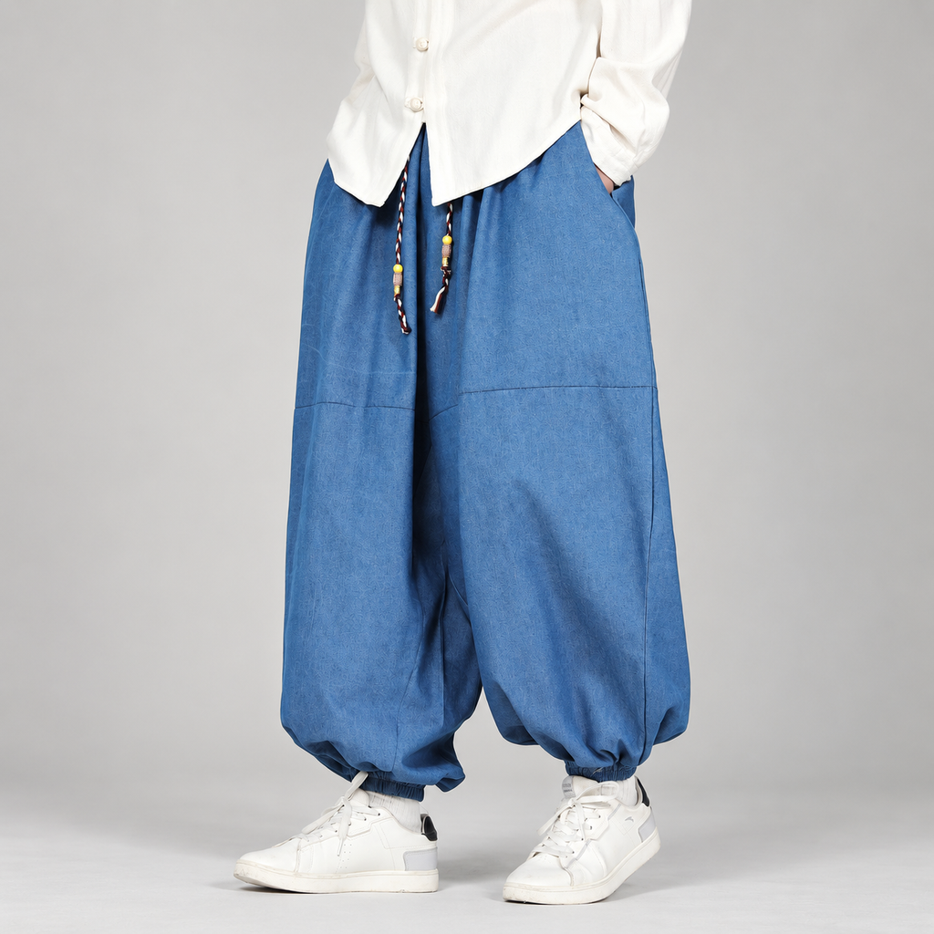 Arlo Men’s Relaxed Balloon Jogger Pants with Drawstring Waist