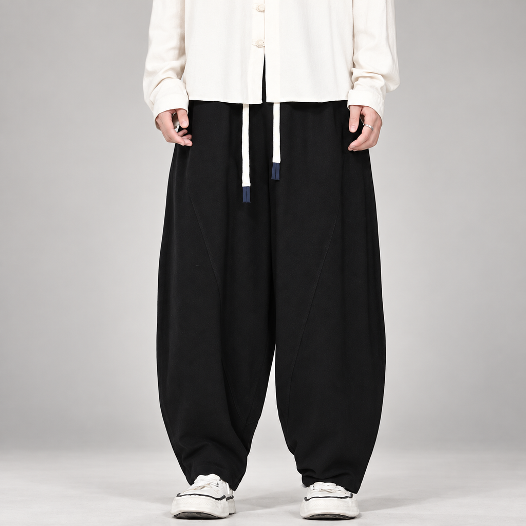 Arlo Men’s Relaxed Balloon Jogger Pants with Drawstring Waist