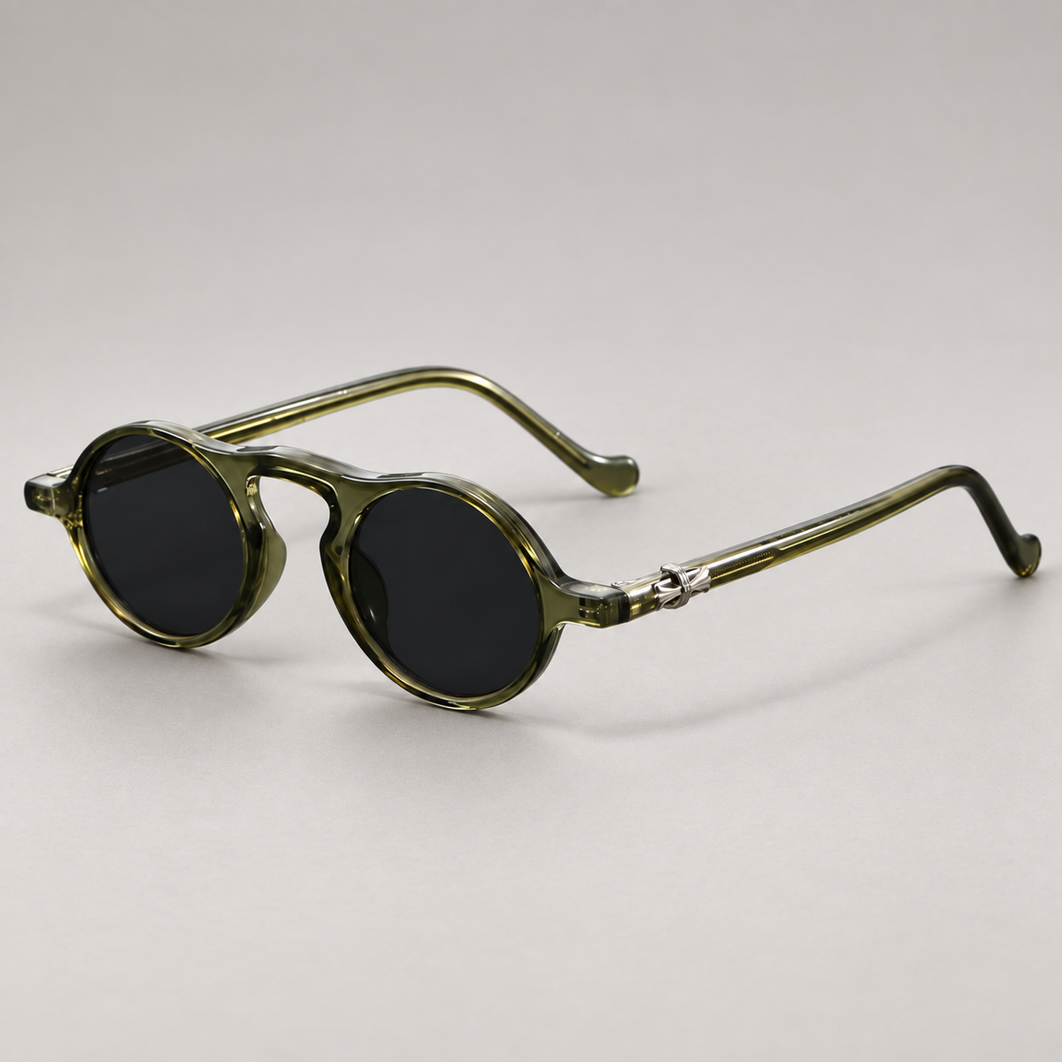 Armand Round Keyhole-Bridge Sunglasses