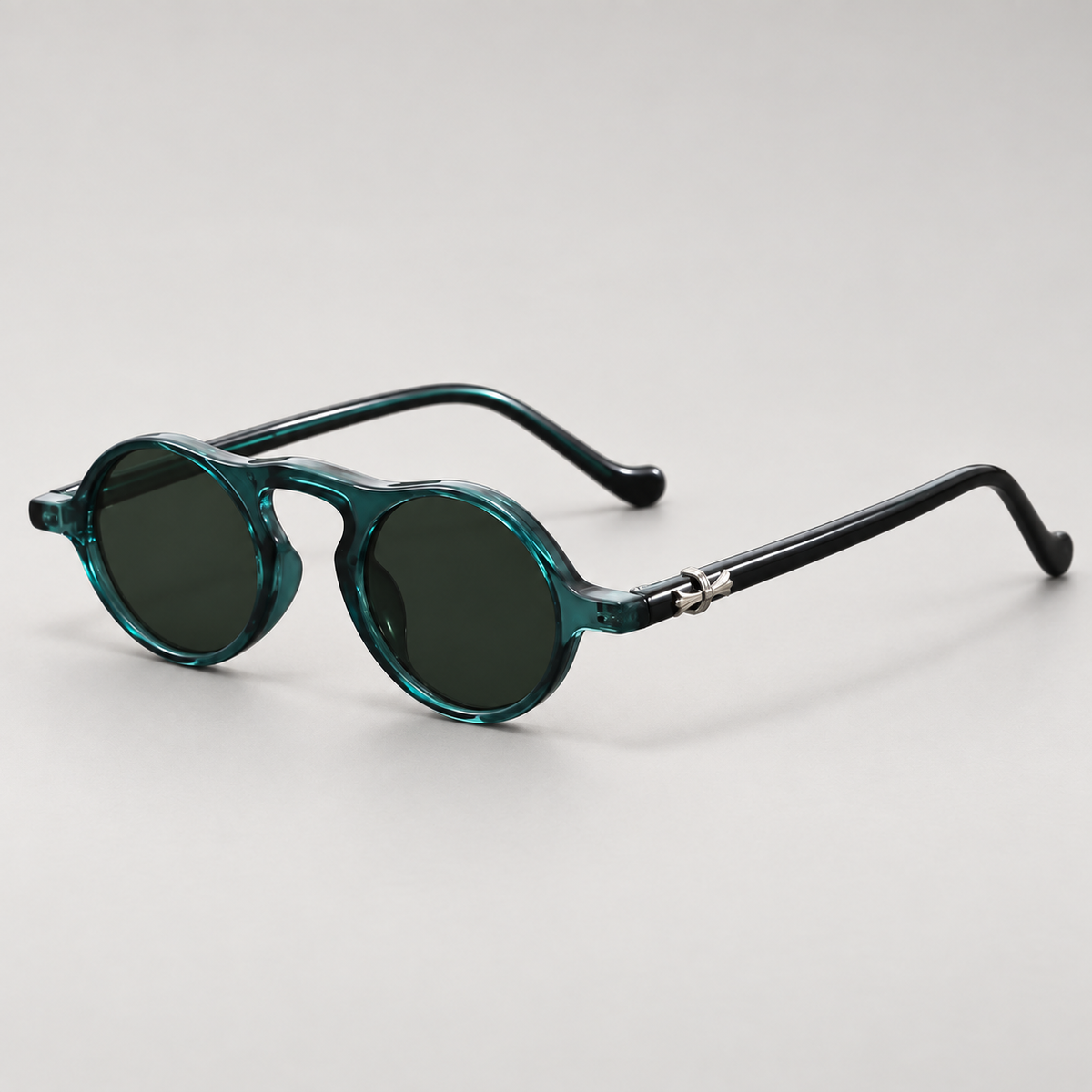 Armand Round Keyhole-Bridge Sunglasses