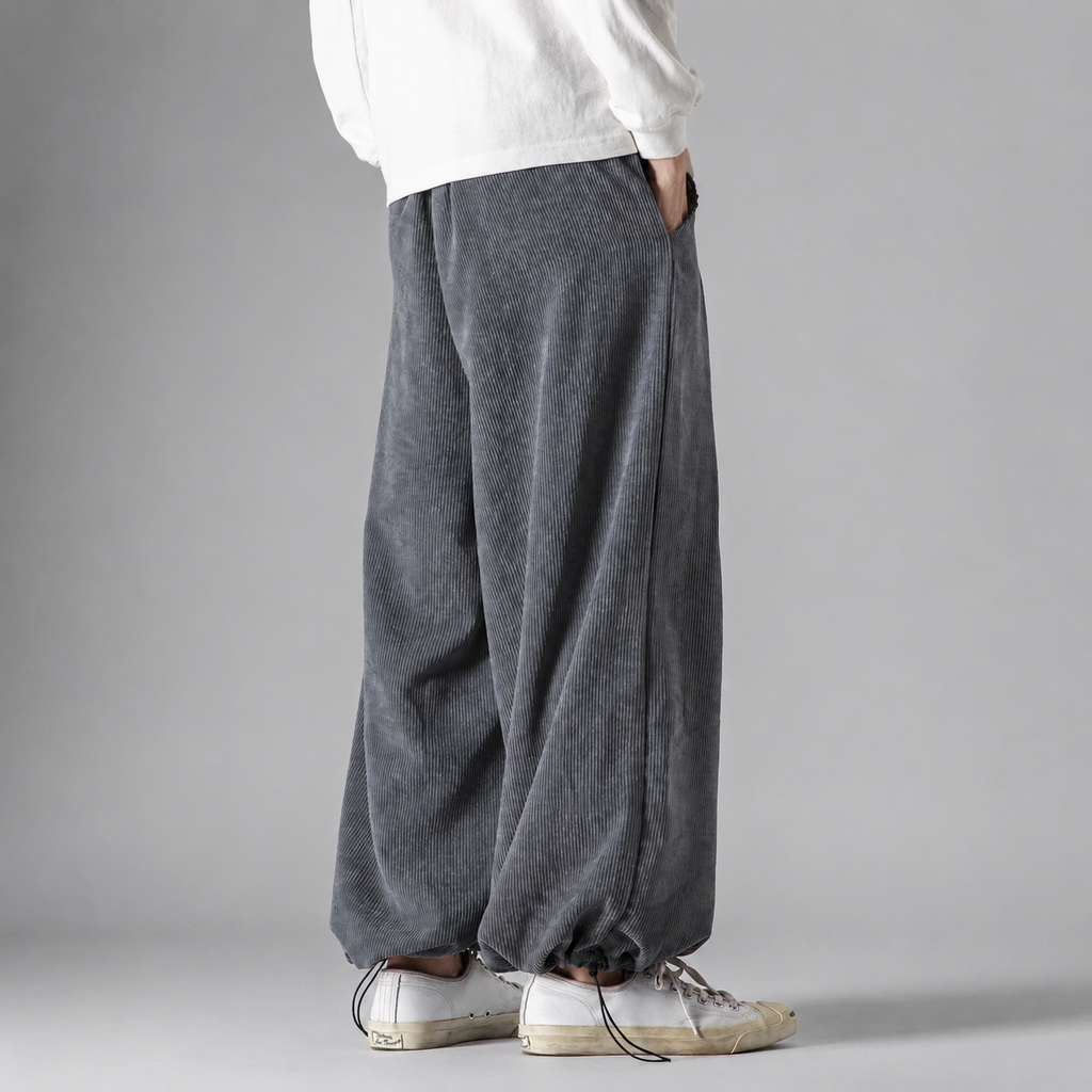 Arthur Men’s Pleated Corduroy Balloon Pants