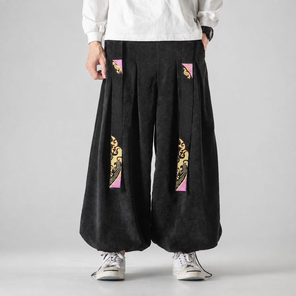 Arthur Men’s Pleated Corduroy Balloon Pants