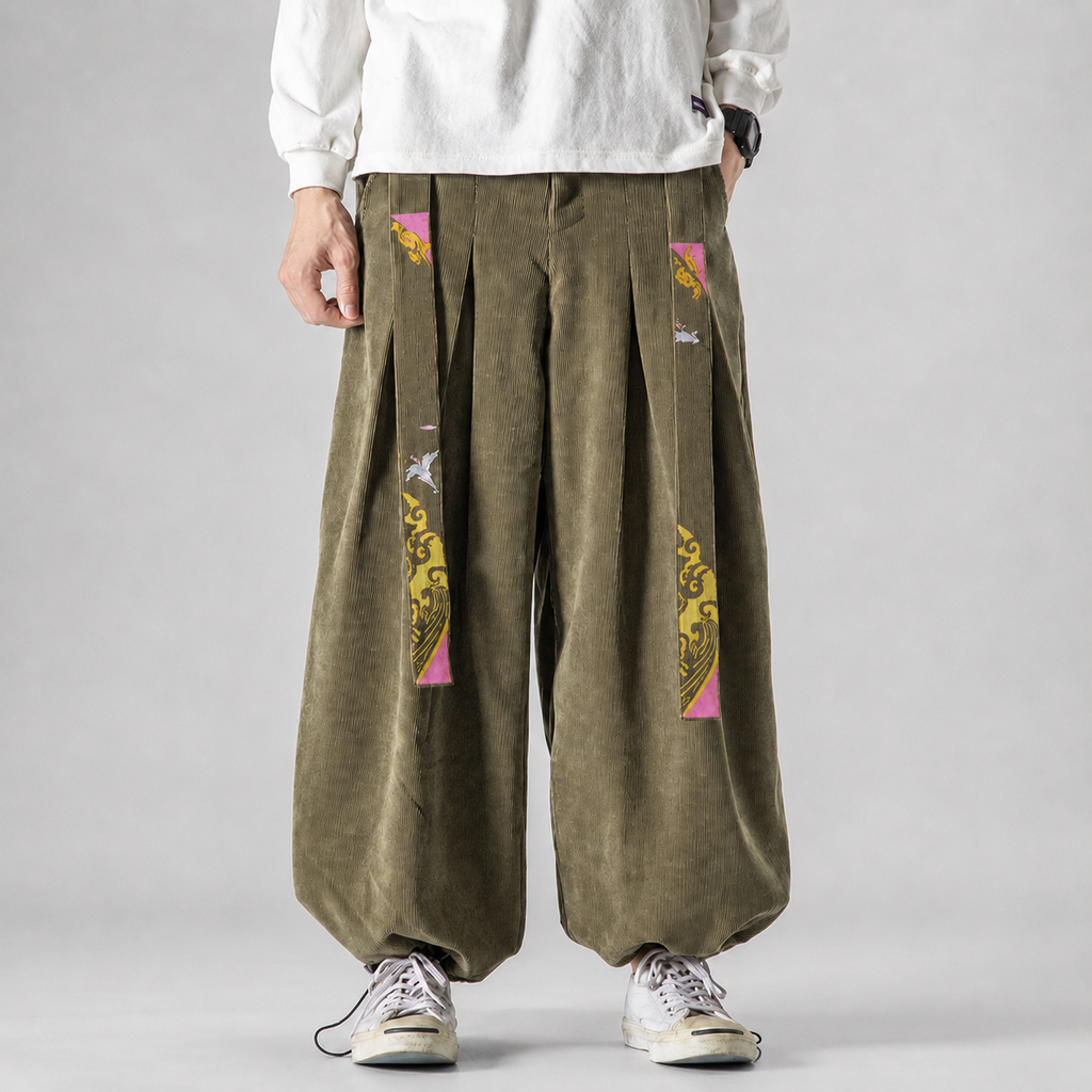 Arthur Men’s Pleated Corduroy Balloon Pants