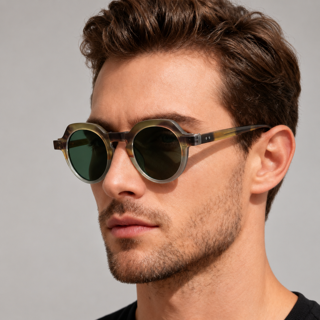 Ashbourne Round Frame Sunglasses