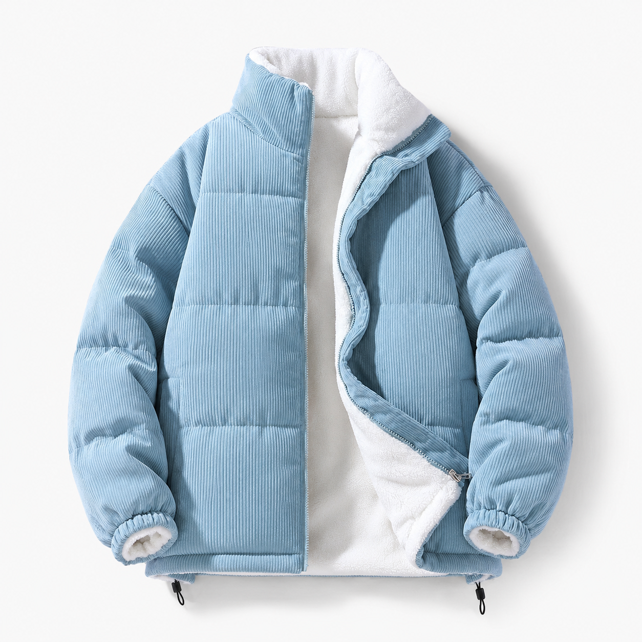 Austin Men’s Corduroy Fleece-Lined Zip Jacket