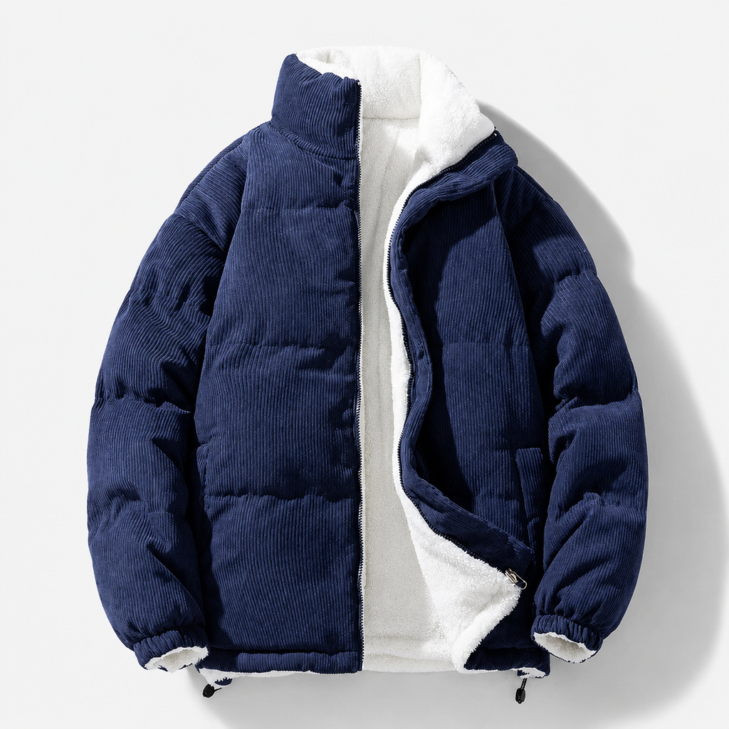 Austin Men’s Corduroy Fleece-Lined Zip Jacket