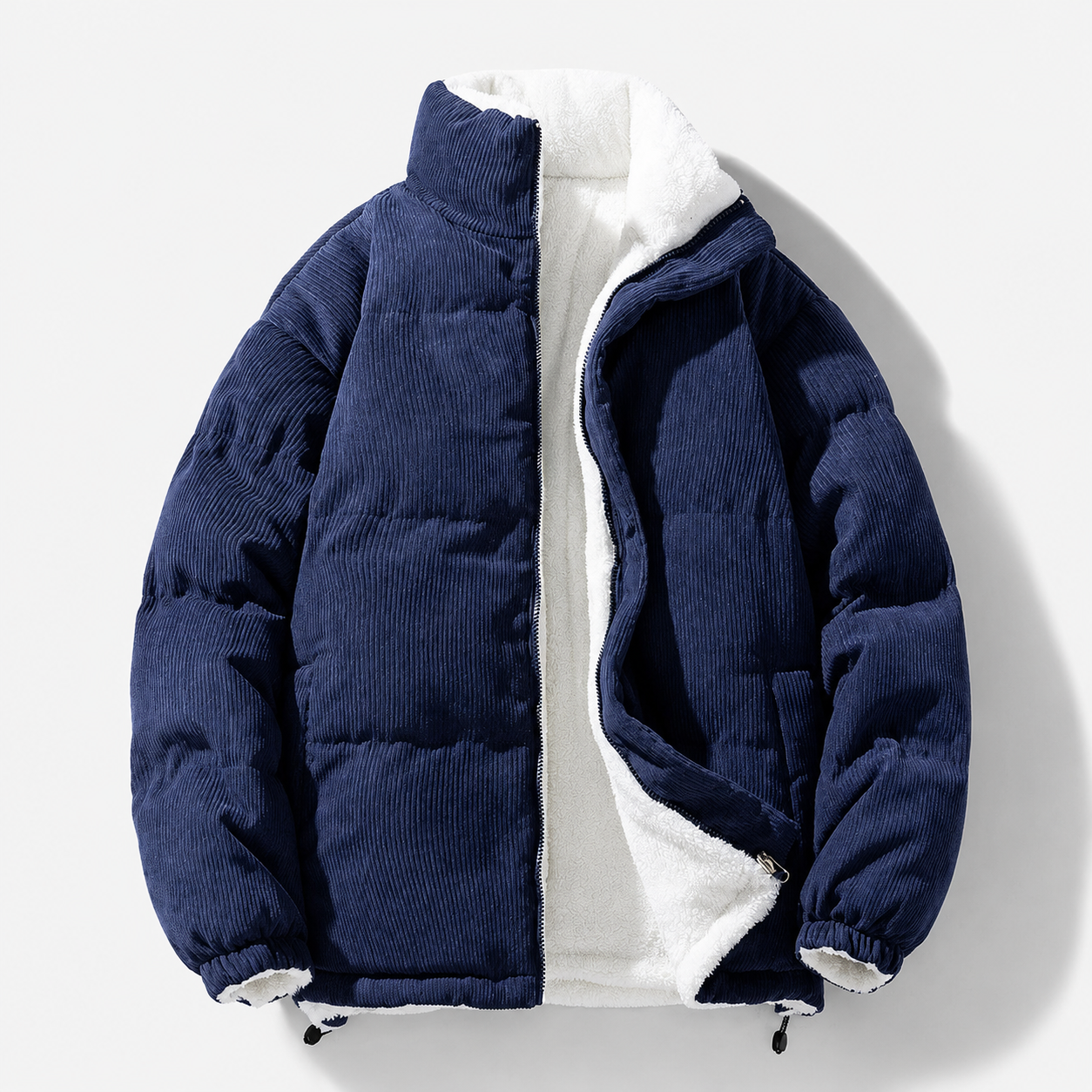 Austin Men’s Corduroy Fleece-Lined Zip Jacket